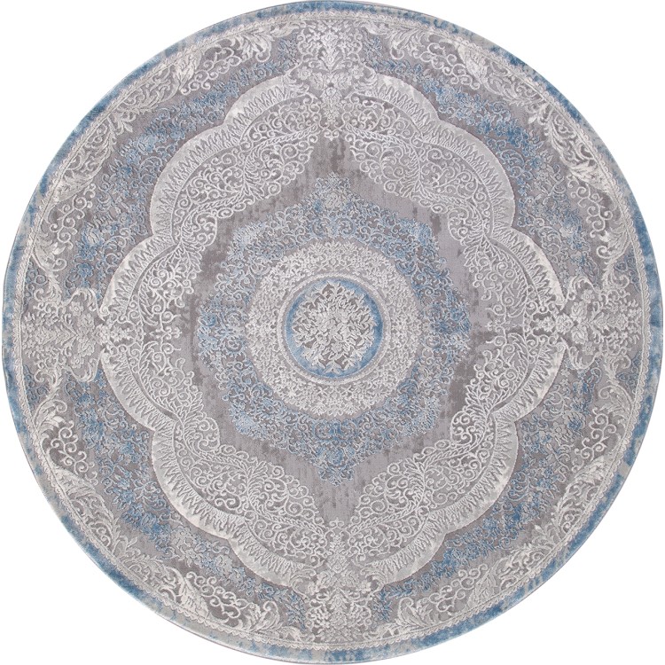 Ковер Armina 03880A BLUE / BLUE Круг